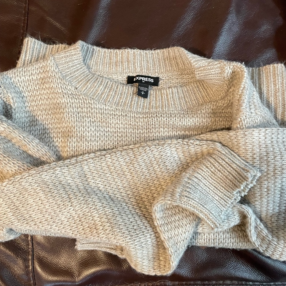 Express cream colored sweater size small